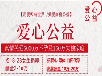 老城捐卵助孕生子 爱心志愿者招募
